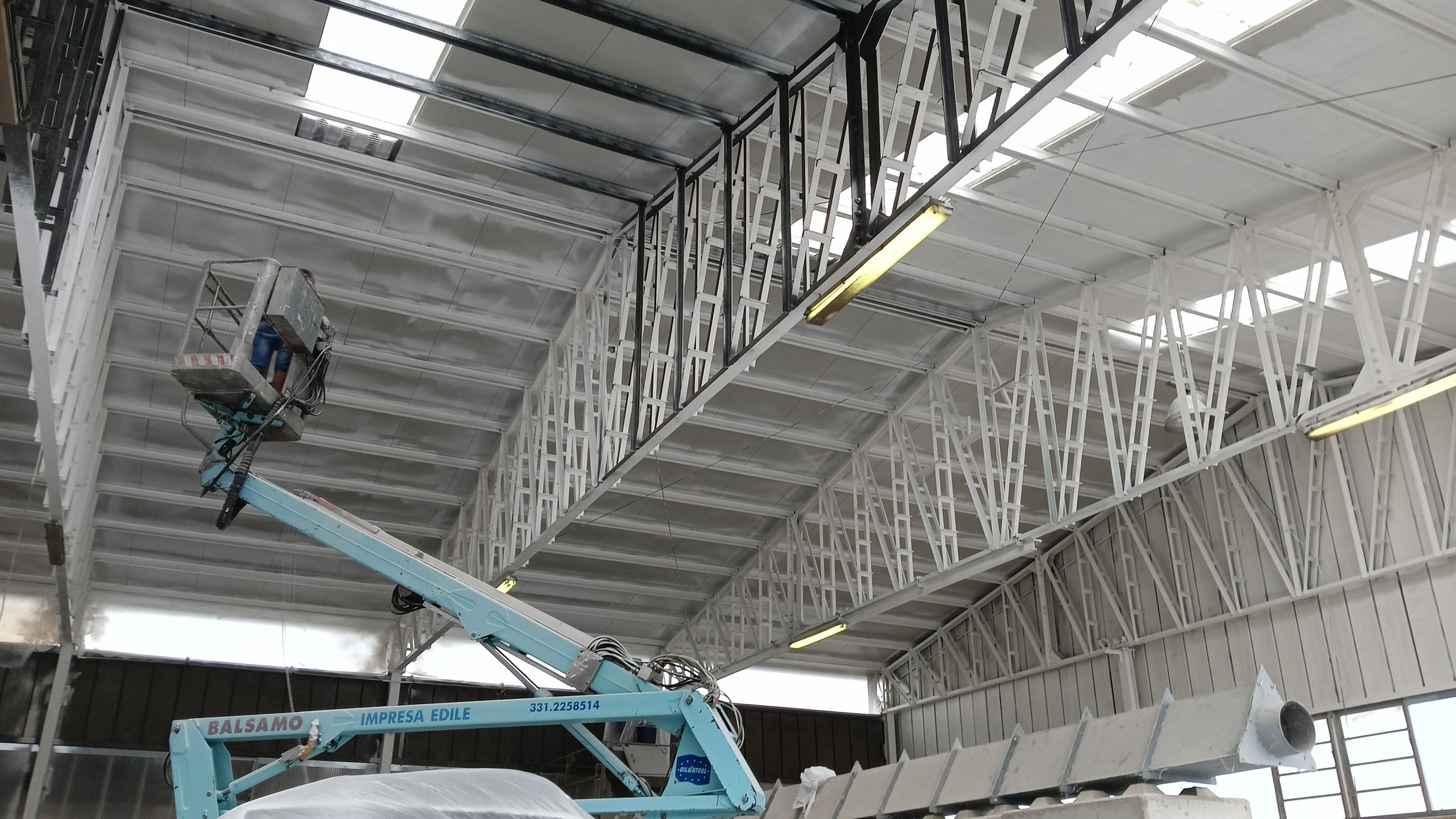 Trattamento rei su struttura in acciaio verzuolo biomangimi